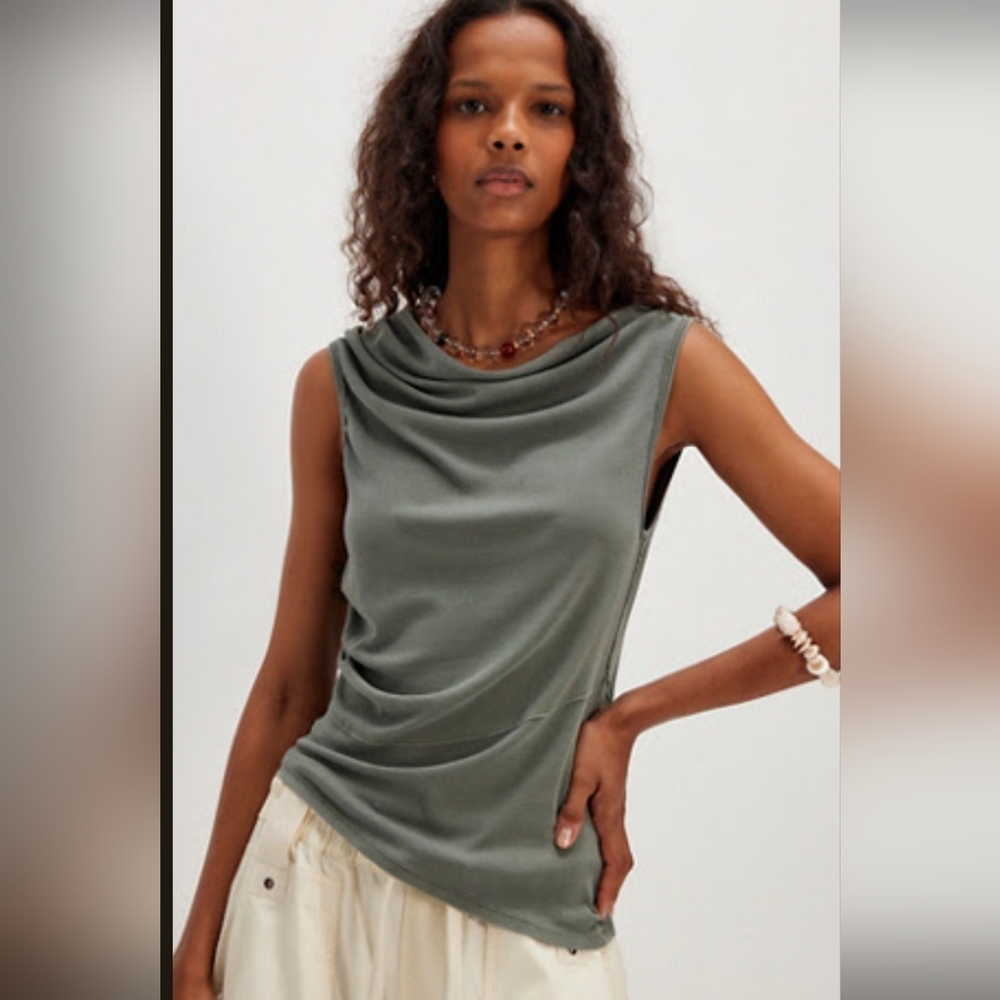 We The Free Lola Tank Olive Green
